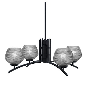 Kurve - 4 Light Chandelier-11 Inches Tall and 27.5 Inches Wide - 1342023