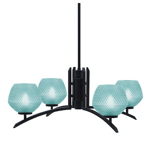 Kurve - 4 Light Chandelier-10 Inches Tall and 27.5 Inches Wide - 1342024