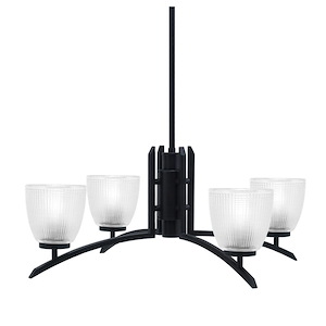 Kurve - 4 Light Chandelier-11 Inches Tall and 26.5 Inches Wide - 1342025