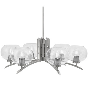 Kurve - 6 Light Chandelier-11 Inches Tall and 28.75 Inches Wide - 1342026