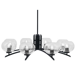 Kurve - 8 Light Chandelier-11 Inches Tall and 36.75 Inches Wide - 1342038