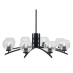 Kurve - 8 Light Chandelier-11 Inches Tall and 35.75 Inches Wide - 1342044
