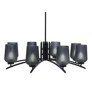 Kurve - 8 Light Chandelier-11 Inches Tall and 35 Inches Wide - 1342039