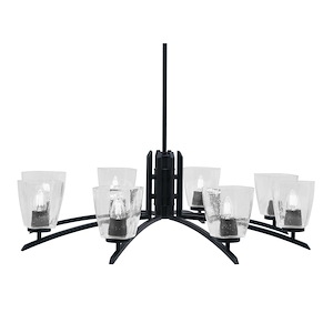 Kurve - 8 Light Chandelier-11 Inches Tall and 34.25 Inches Wide - 1342045