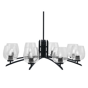 Kurve - 8 Light Chandelier-11 Inches Tall and 36 Inches Wide - 1342046
