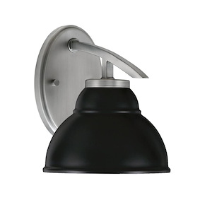 Kurve - 1 Light Downlight Wall Sconce-8.25 Inches Tall and 7 Inches Wide - 1342066