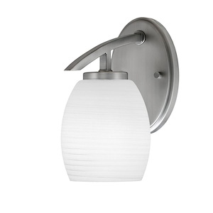 Kurve - 1 Light Downlight Wall Sconce-9.25 Inches Tall and 5 Inches Wide - 1342063