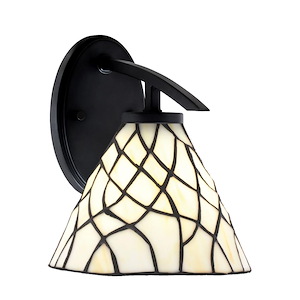 Kurve - 1 Light Downlight Wall Sconce-8.75 Inches Tall and 7 Inches Wide - 1342069