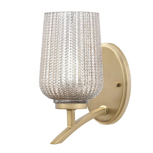 Kurve - 1 Light Uplight Wall Sconce-10 Inches Tall and 5 Inches Wide - 1342080