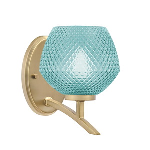 Kurve - 1 Light Uplight Wall Sconce-8 Inches Tall and 5.75 Inches Wide - 1342083