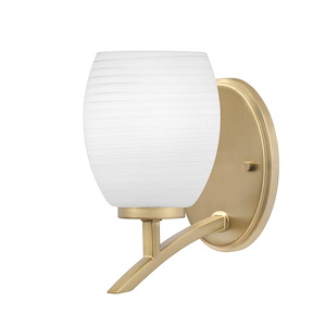 Kurve - 1 Light Uplight Wall Sconce-8.5 Inches Tall and 5 Inches Wide - 1342087