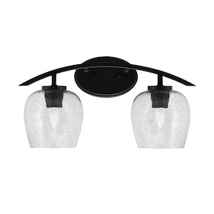 Kurve - 2 Light Bath Bar-10 Inches Tall and 18.25 Inches Length - 1342099