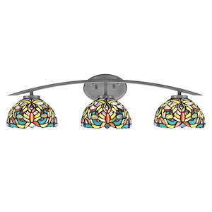 Kurve - 3 Light Bath Bar-8.25 Inches Tall and 29 Inches Length - 1342111
