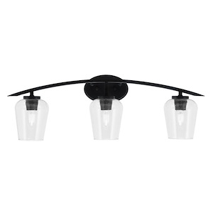 Kurve - 3 Light Bath Bar-10.25 Inches Tall and 29 Inches Length - 1342103