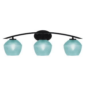 Kurve - 3 Light Bath Bar-9 Inches Tall and 29 Inches Length - 1342108