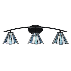 Kurve - 3 Light Bath Bar-8.75 Inches Tall and 29 Inches Length - 1342105