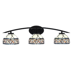 Kurve - 3 Light Bath Bar-8.5 Inches Tall and 29 Inches Length - 1342107
