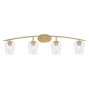 Kurve - 4 Light Bath Bar-10.5 Inches Tall and 40 Inches Length - 1342119