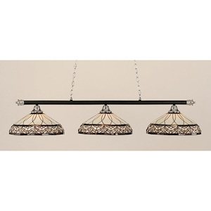 Oxford - 3 Light Billiard/Island-12 Inches Tall and 16 Inches Wide - 1146936