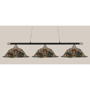Oxford - 3 Light Billiard/Island-12 Inches Tall and 19 Inches Wide - 1149258