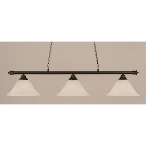 Oxford-Three Light Billiard-14 Inches Wide by 11.75 Inches High - 413292