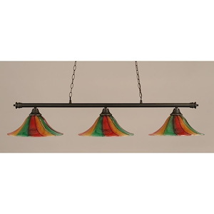 Oxford-Three Light Billiard-16 Inches Wide by 11.25 Inches High - 1151291