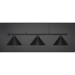 Oxford-Three Light Billiard-16 Inches Wide by 12.5 Inches High - 1219108