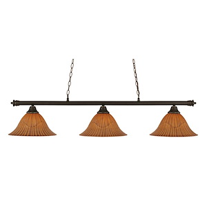 Oxford - 3 Light Billiard/Island-12 Inches Tall and 14 Inches Wide - 1152944