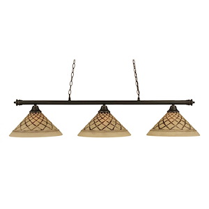 Oxford - 3 Light Billiard/Island-12.5 Inches Tall and 16 Inches Wide - 1148985