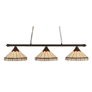 Oxford - 3 Light Billiard/Island-12.5 Inches Tall and 15 Inches Wide - 1145995