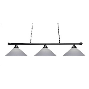 Oxford - 3 Light Billiard/Island-10.75 Inches Tall and 55 Inches Wide - 1218997