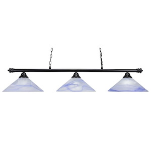 Oxford - 3 Light Island-11 Inche Tall and 16 Inches Wide - 1335272