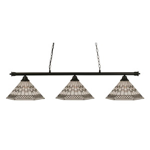 Oxford - 3 Light Billiard/Island-12.5 Inches Tall and 16 Inches Wide - 1147113