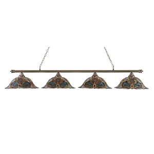 Oxford - 4 Light Billiard/Island-12 Inches Tall and 19 Inches Wide - 1219229