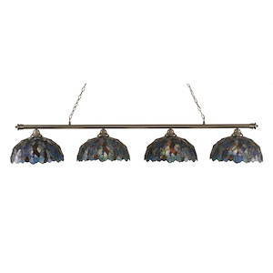 Oxford - 4 Light Billiard/Island-13 Inches Tall and 16 Inches Wide - 1219228