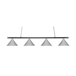 Oxford - 4 Light Billiard/Island-12 Inches Tall and 14 Inches Wide - 1219319