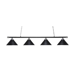 Oxford - 4 Light Billiard/Island-12 Inches Tall and 14 Inches Wide - 1219424