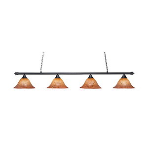 Oxford - 4 Light Billiard/Island-12 Inches Tall and 14 Inches Wide - 1219111