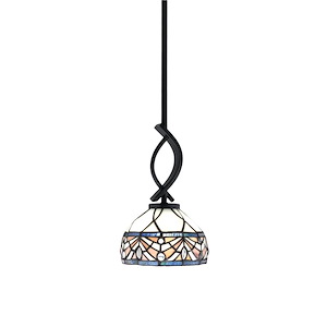 Cavella - 1 Light Stem Mini Pendant-11.25 Inches Tall and 7 Inches Wide - 1298431
