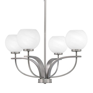 Cavella - 4 Light Chandelier-13.75 Inches Tall and 23.75 Inches Wide - 1298406