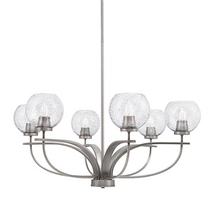 Cavella - 6 Light Chandelier-14 Inches Tall and 32 Inches Wide - 1298387