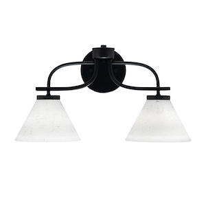 Cavella - 2 Light Bath Bar-10 Inches Tall and 18.75 Inches Length - 1298396