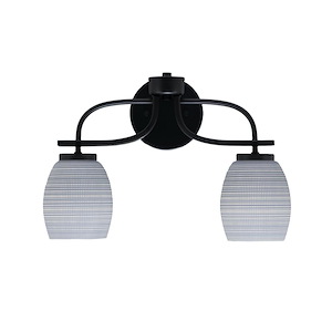 Cavella - 2 Light Bath Bar-11 Inches Tall and 16.75 Inches Length - 1298397