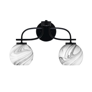 Cavella - 2 Light Bath Bar-10.5 Inches Tall and 17.5 Inches Length - 1298441