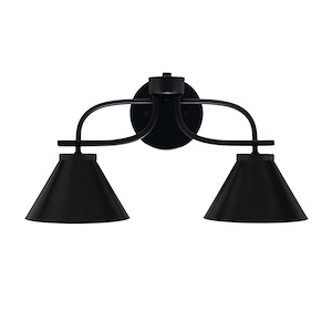 Cavella - 2 Light Bath Bar-10.5 Inches Tall and 18.5 Inches Length - 1298442