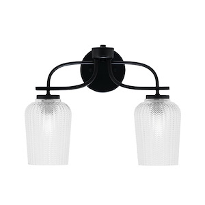 Cavella - 2 Light Bath Bar-12.5 Inches Tall and 16.5 Inches Length - 1298483