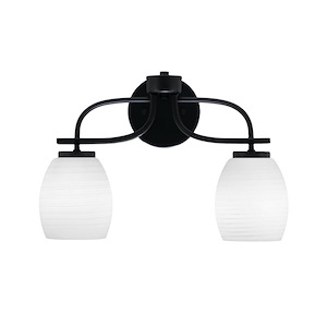 Cavella - 2 Light Bath Bar-11 Inches Tall and 16.5 Inches Length - 1298460