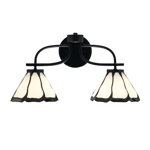 Cavella - 2 Light Bath Bar-9.5 Inches Tall and 18.25 Inches Length - 1298412