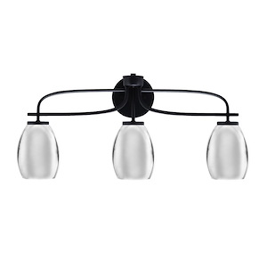 Cavella - 3 Light Bath Bar-11.5 Inches Tall and 26.25 Inches Length - 1298416