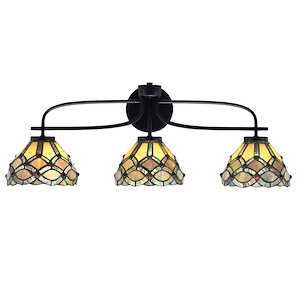 Cavella - 3 Light Bath Bar-10.25 Inches Tall and 28.25 Inches Length - 1298464